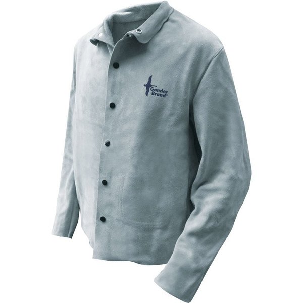 Bdg Welding Jacket Split Cowhide Pearl Grey, Size XL 63-1-50P-XL